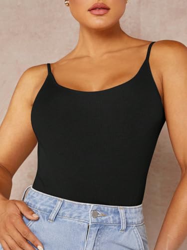 SHENHE Body feminino aberto nas costas sexy alças finas costas baixas verão costas nuas Cmai Bodysui