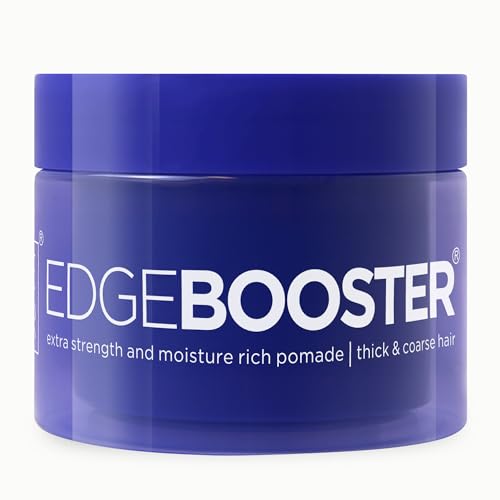 Style Factor EDGEBOOSTER Extra Strength and Moisture Rich Pomade for Thick and Coarse Hair | Blue Sapphire 3.38oz (100mL)