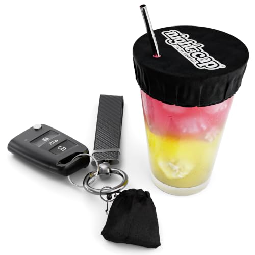 Nightcap Drink Cover Keychain, Portable Anti Drink Spiking Protector, Reusable Cup Shield…