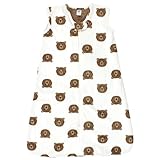 Hudson Baby Unisex Baby Plush Faux Fur Sleeping Bag, Wearable Blanket, Brown Bear, 0-6 Months