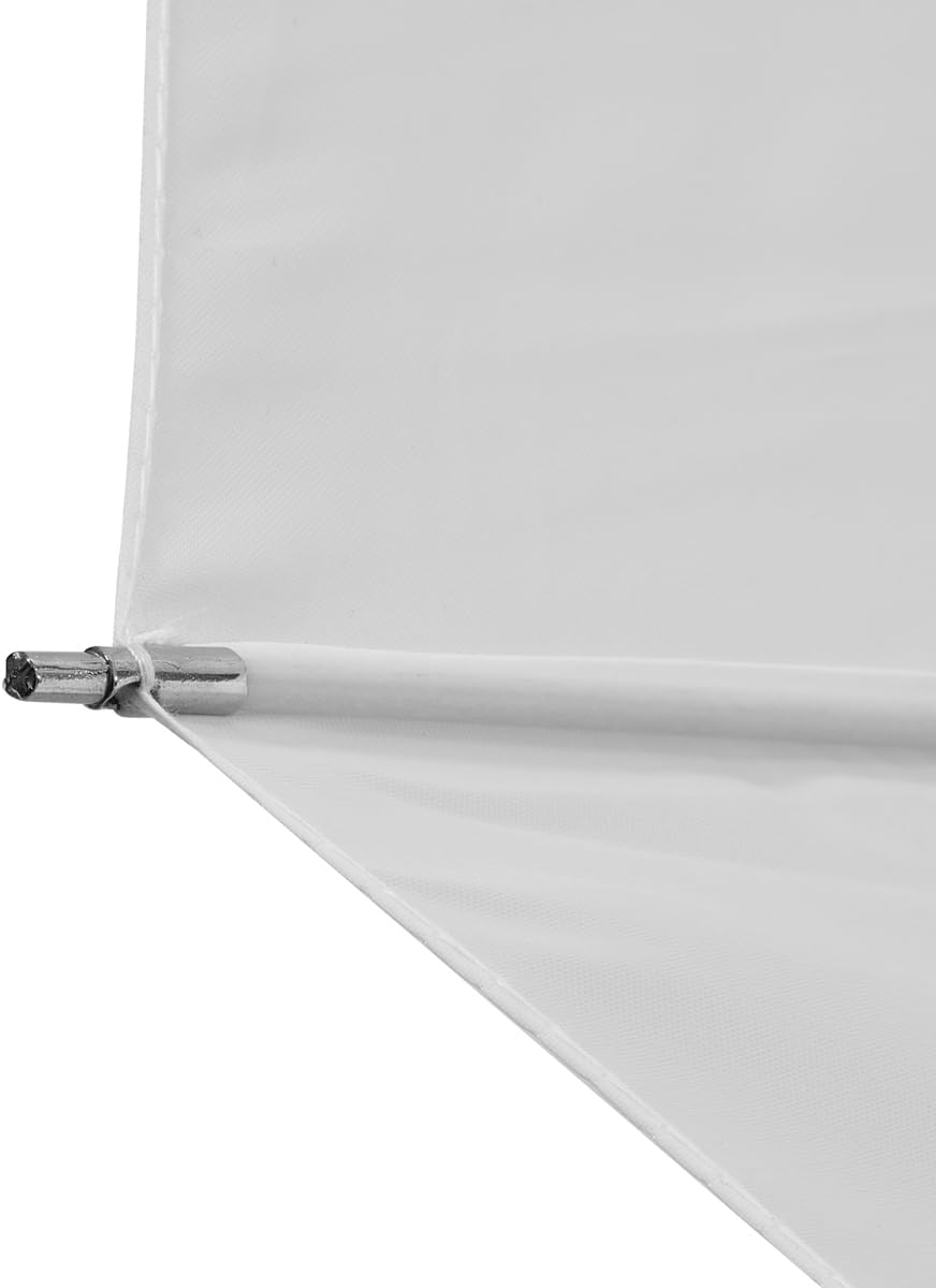 Glow 60" White Parabolic Umbrella with Removable Silver/Black Layer