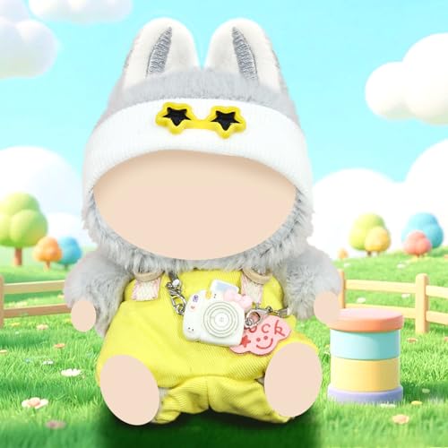 Kleidung für 17 cm La Puppe – Niedliches Mini DIY Outfit Set mit Anziehzubehör Puppenbekleidung Weiches Puppen-Kleidungsset Bekleidungszubehör (ohne Puppe)