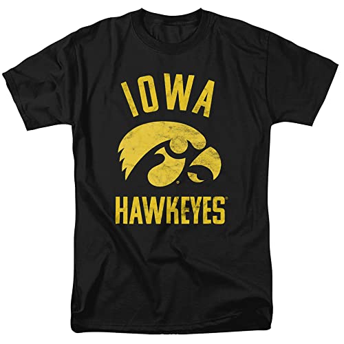 University of Iowa Official Hawkeyes Logo Unisex Adult T-Shirt, Hawkeyes Logo, X-Large