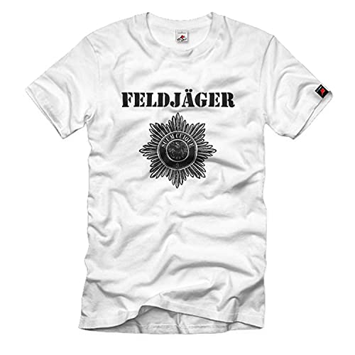 T-shirt de police militaire Feldjäger Numéro 1429 Blanc Taille XXL Homme