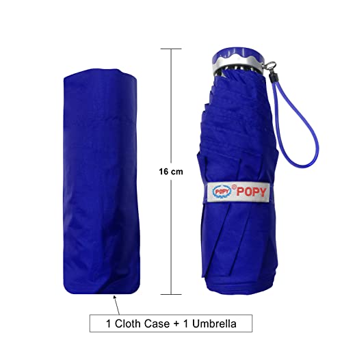 Image of Popy Nano 5Fold Solid Colour Umbrella | World's Largest Small Umbrella | Pocketable size with full 1m+ wide cover when open| 200 g weight | Collection1