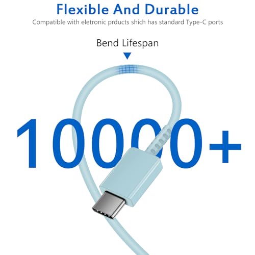 Type C Charger Fast Charging for iPhone 16 15,USB C Samsung Chargers Block 25W Super Fast Wall Chargers for Samsung Galaxy S25/S24 S23 S22 S21/iPhone 16/16 Pro Max/15/15 Pro Max,Android Charger(Blue) - Thumbnail 7