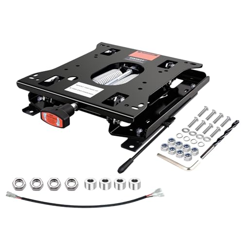 Universal Seat Suspension Kit with Seat Sliding Rail, Low Profile Heavy-Duty for Zero Turn Lawn Mower Tractor, Skid Steer, Forklift, Bulldozer, Compatible with Most Zero Turn Mowers - 1 Year Warranty
