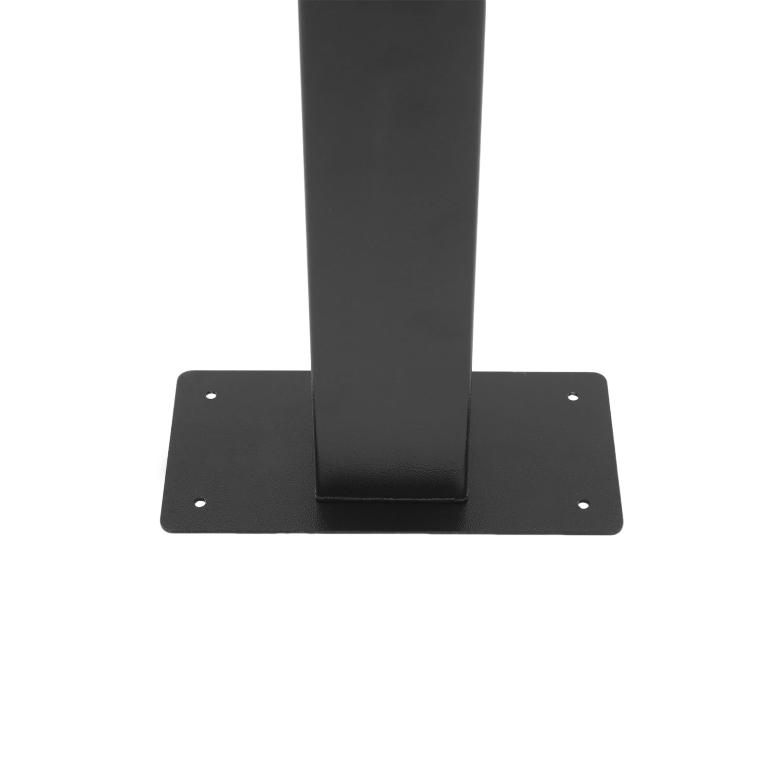 Supporto per cassetta delle lettere, montaggio a pavimento, nero, in acciaio al carbonio, portata 50 kg, resistente alle intemperie, adatto per cassette delle lettere standard DHL, con materiale di