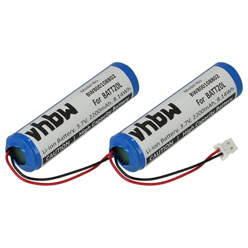 vhbw 2X Batterie Remplacement pour BATT20L pour Radio (2200mAh, 3,7V, Li-ION)