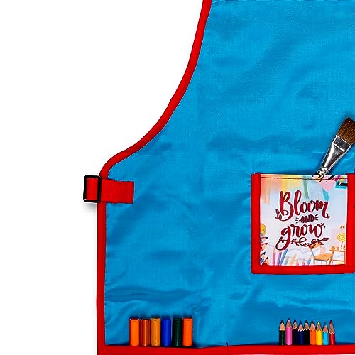 Image of Echo Boomers Multipurpose Teens Waterpoof Washable Apron with 4 pockets for Cooking, Art Painting and School (7 to 14 yrs- 23x18)