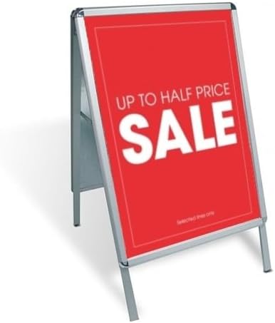 A1 A-frame pavement sign poster display - Stahldas