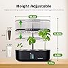 Ahopegarden Hydroponics Growing System kit: Indoor Herb Garden - 12 Pods Plant Germination Kit with LCD Display and LED Grow Light, Smart Temp & Humidity Detection, Planter Grower for Fresh Vegetables #1