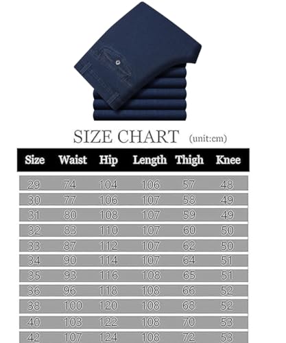 Lunifit Mens Jeans, JettJeans for Older Men, Jettjeans3 - Men's Classic Straight Fit Stretch Leg Jeans Denim Pants2