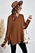 Zyyfly Maternity Clothes Plus Size Winter Oversized Tunic Sweaters for Women 2024 Knitted Sweater Women's Pullover Sweaters Fashion Brown XL