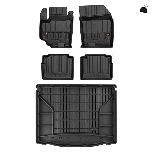 M MOTOS Kit de tapis de sol en caoutchouc et tapis de coffre pour Suzuki SX4 S-Cross 2013-2016 Améliorez votre confort de voyage avec tapis antidérapant voiture 3D- Tapis de sol voiture tous temps, pr