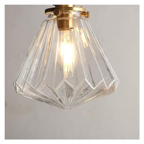 Chandelier suspension en verre E27 luminaire loft - 6