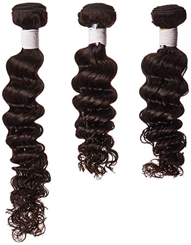 Dream Like Deep Wave 3 Bundles (16 18 20) 8A Grade 100% Unprocessed Virgin Brazilian Human Hair Extension Deep Wave Bundles Natural Color Can Be Dyed and Bleached