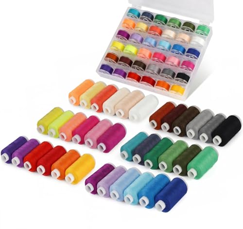Kit 72 Hilos para Coser, 36 Colores, 550 Yardas miniatura 1