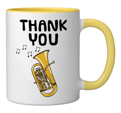 Taza de cerámica agradecimiento para profesor de música miniatura 2