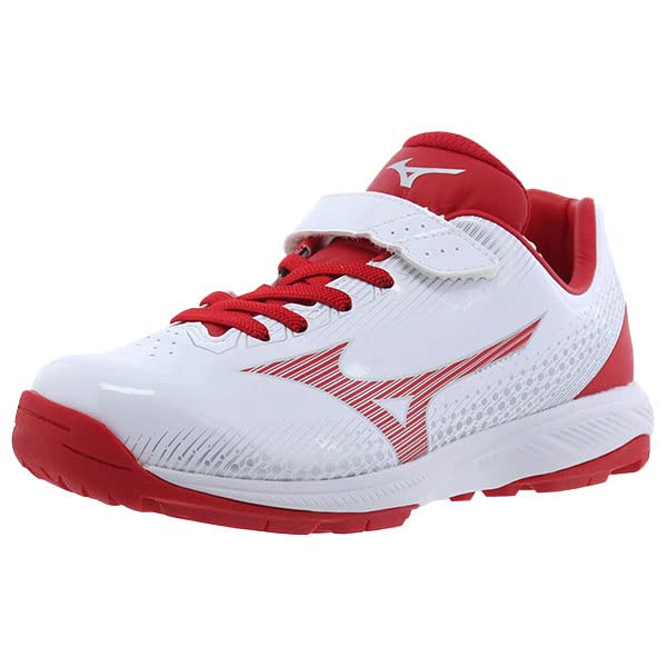 Mizuno/ミズノ トレーニングシューズ ホワイト/レッド　少年用 Mizuno/ミズノ トレーニングシューズ ホワイト/レッド 少年用