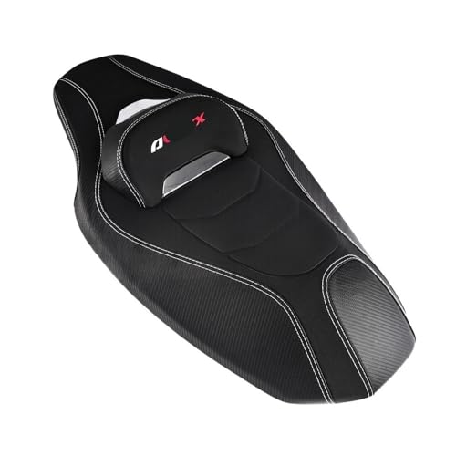 Cojín de asiento para motocicleta NVX acabado premium costuras reforzadas cuero
