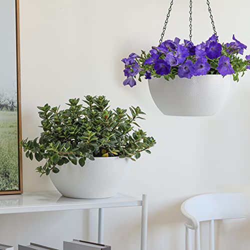 T4U 25CM (10 Inch) Hanging Plant Pots Pack of 2 - Image 3