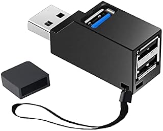 iJiZuo USB hub, Mini USB 3.0 Hub, 3 Port Hub (2 USB 2.0 + USB 3.0), Adapter High speed Expansion For PC Laptop, Desktop, XPS, Macbook, Surface Pro, USB Flash Drives, Mobile HDD