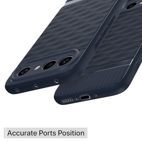 Image of Pikkme Back Cover for Vivo X300 FE 5G Camera Protection 3D Hexa Cube Design Silicone Protective Bumper Case (Blue)