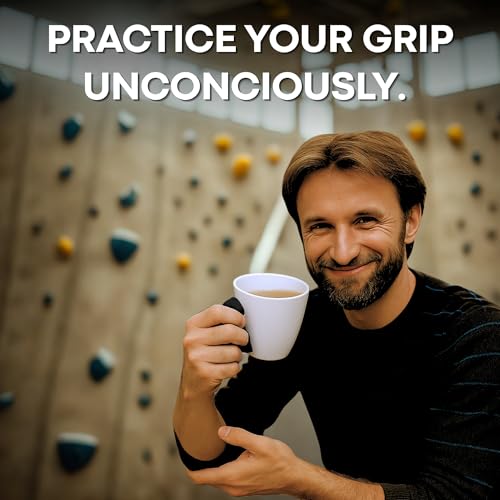 Dubbs Hardware Rock Climbing Mug – Train your grip while having a cup of coffee. Ceramic and with real climbing holds, popular Rock Climbing Gifts - Black