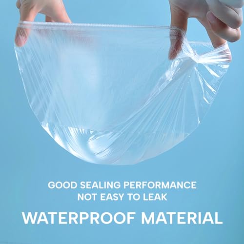 YIZIJIZI 100PCS Disposable Shower Caps, Large Thick Clear Waterproof Shower Cap for Women, large Size 20.5\", Home Use, Spa, Hotel and Hair Salon, Clear Shower Caps for Travel - Thumbnail 6
