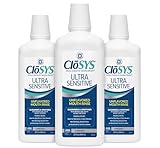 CloSYS Ultra Sensitive Mouthwash, 32 Oz, Pack of 3, Alcohol Free Mouthwash, Unflavored Mouth Wash, Dye Free, pH Balanced, Helps Soothe Entire Mouth