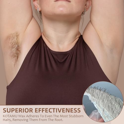 KOTAMU Waxing Kit Black Digital Wax Kit for Women Men Sensitive Skin Hard Waxing Pot for Eyebrow Face Leg Underarm Coarse Soft Hair Removal Professional Wax Warmer with 25 Accessories for Home Salon