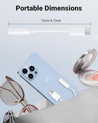 Image of Untvie USB-C to 3.5mm Audio Headphone Adapter Type C to Aux Cord Jack Dongle Adapte Dongle Cable Cord for iPhone 17 /16 /15 Series iPad Pro Google Pixel 7 /7 Pro /6 /6 Pro /6a MacBook (2Pack)