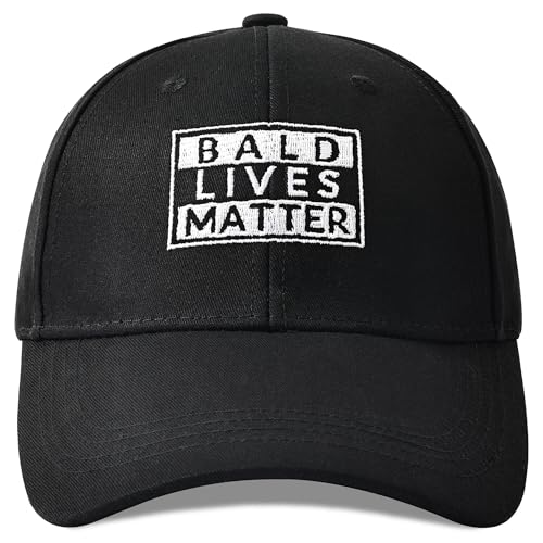Jeasona Bald Lives Matter Hat Bald Gifts for Men Funny Gifts for Men Rude Christmas Funny Secret Santa Presents Stocking Fillers for Him Novelty Joke Presents Fun Silly Xmas