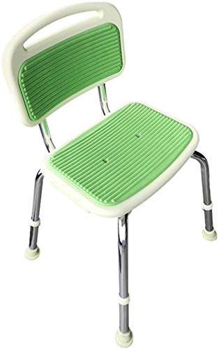 DDTP Adjustable Aluminum Shower Stool with Backrest #TOP11