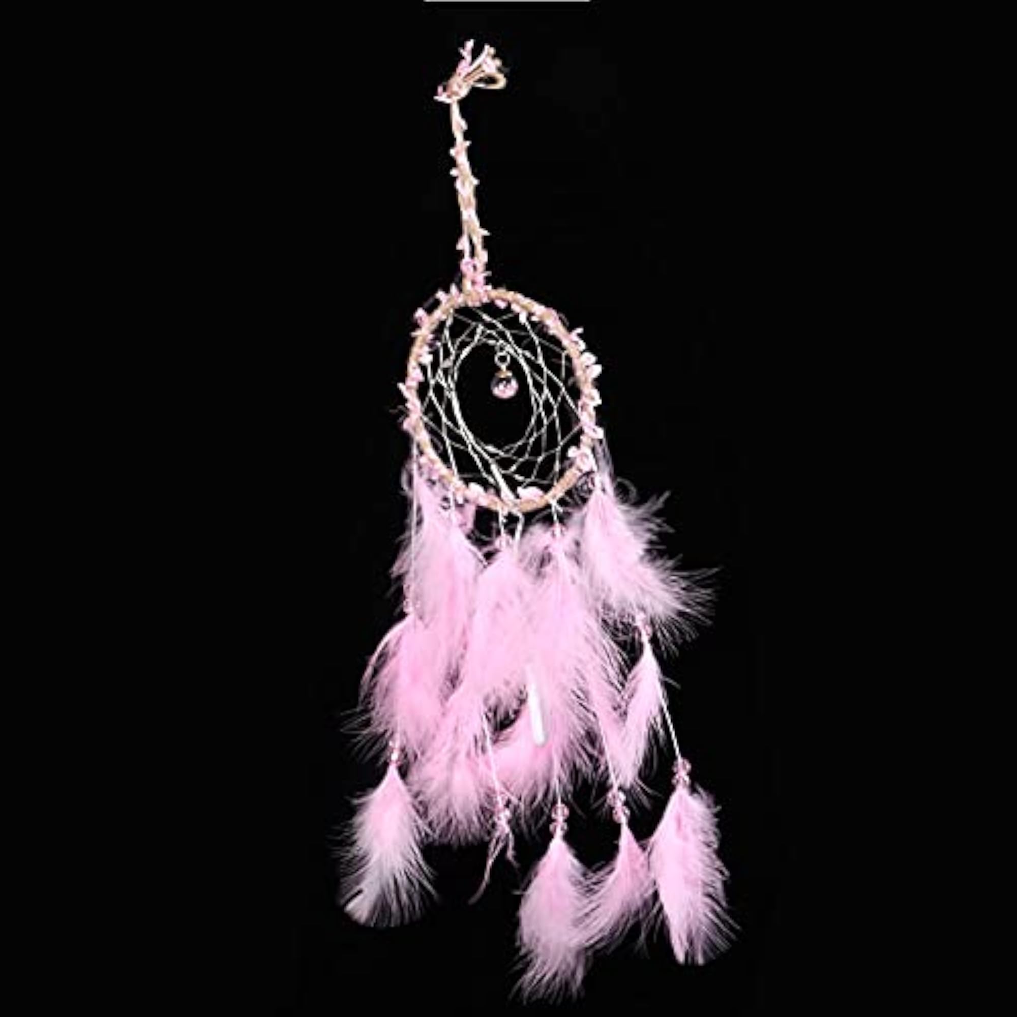 Gift Feathers Ornament Feather Pink Hanging Dreamcatcher