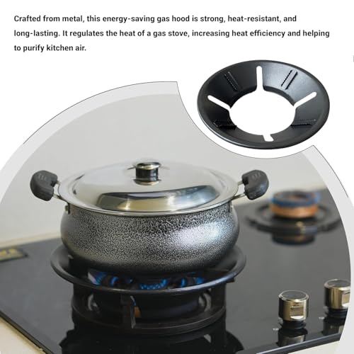 Image of Gas Saver Burner Stand Pack of 2 for LPG Stove | Energy Saving Jali Ring | Windproof & Fire Resistant | 4-Leg Stable Pan Support | Double-Coated Chulha Stand