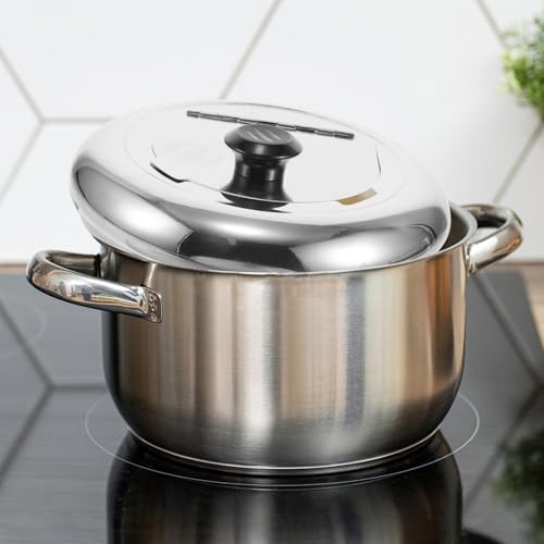 Tapa de olla sopera de 10l industrial NUOBESTY de acero para hostelería 7