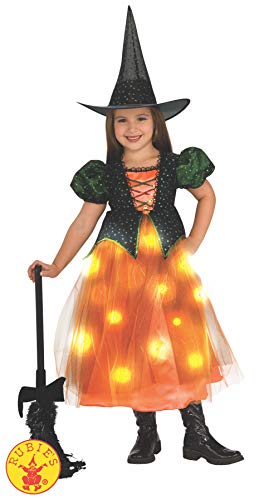 Child's Twinkle Witch Costume with Fiber Optic Twinkle Skirt - Small