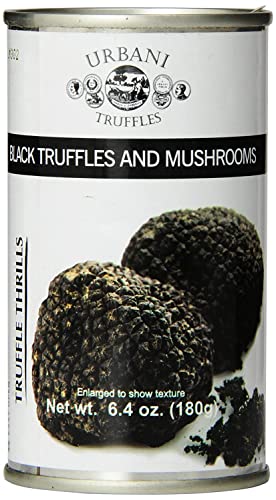 Urbani Truffle Thrills - Natural Black Truffle And Mushroom And White Truffle And Porcini Truffle Thrills Set - 6.7 Oz Each - With Independent Cuisine Sticker #TOP1