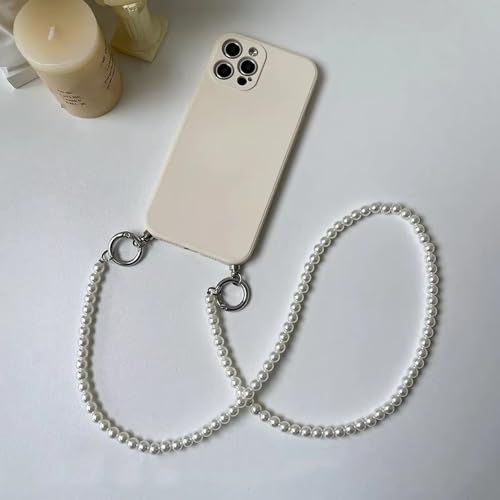 Coque iPhone 15 Pro avec lanière perles pour ne plus perdre son téléphone