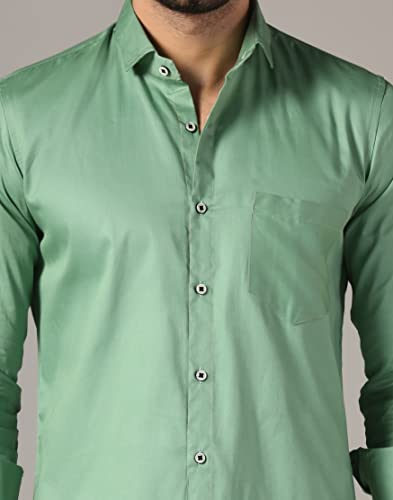 Image of J B Fashion Men's Cotton Full Sleeve Plain Casual Shirt (J-Plain)