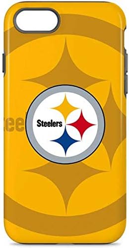 Skinit Pro Phone Case Compatible with iPhone 8 - Officially Licensed NFL Pittsburgh Steelers Black Performance Series Design
