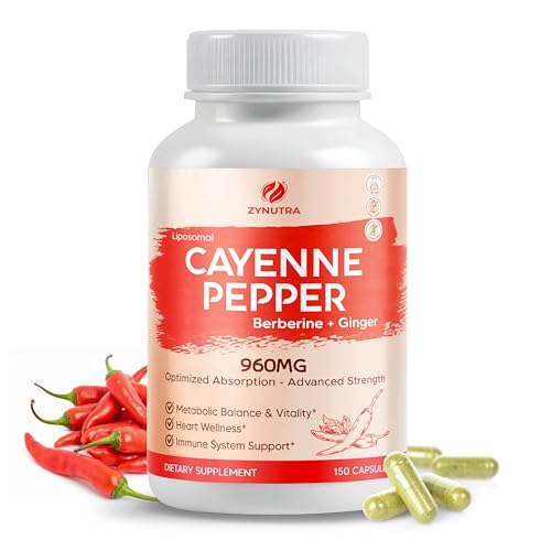 ZYNUTRA Liposomal Cayenne Pepper 960 mg – Berberine + Ginger