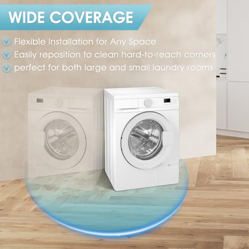 Coufonk Magnetic Dryer Vent Connector Kit for Tight Space, Air Coupling Duct Exhaust Hose Recessed on Wall, 4inch Flexible Quick Pipe Connection Replacement, Indoor Cleaning Box Attachment — view 3