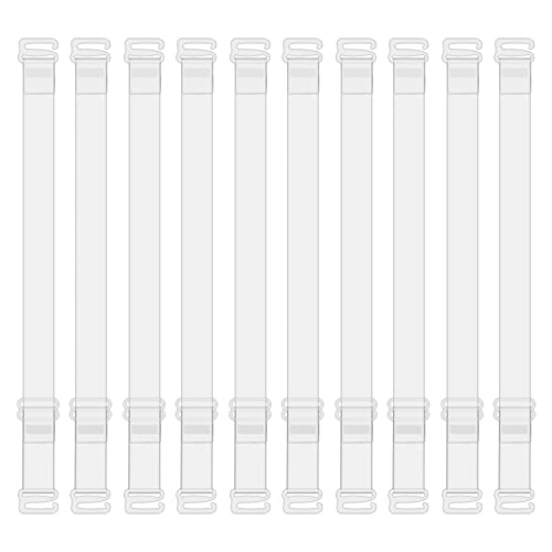 MAX COOK 8 Paare BH Träger Transparent Durchsichtige BH Träger Rutschfeste Verstellbare BH Träger Durchsichtig Für Den Bh-Träger Cover