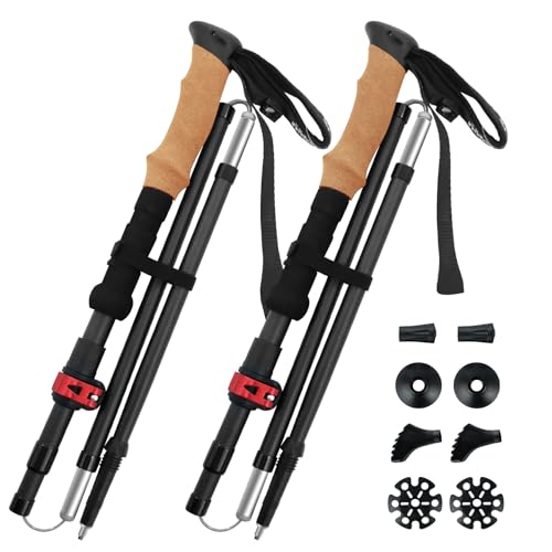 Carbon Fiber Trekking Poles (2 Pack)