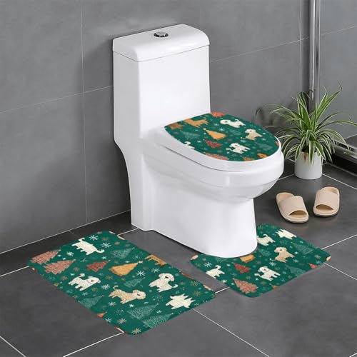 Tapis salle de bain antidérapants Noël pour sécuriser le sol - 2