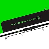 Korda Kaizen Green Carp Fishing Rod, 10ft, 3.5lb, Lightweight & Durable, Stainless Steel Sea-Guide TDG Guides, Low Glare Matt Finish, Subtle Green Logo, Black Japanese Shrink Wrap, Flared Butt Grip