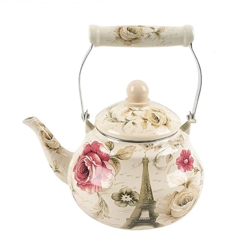 Théière florale moderne 1,5 L bouilloire classique design cuisine